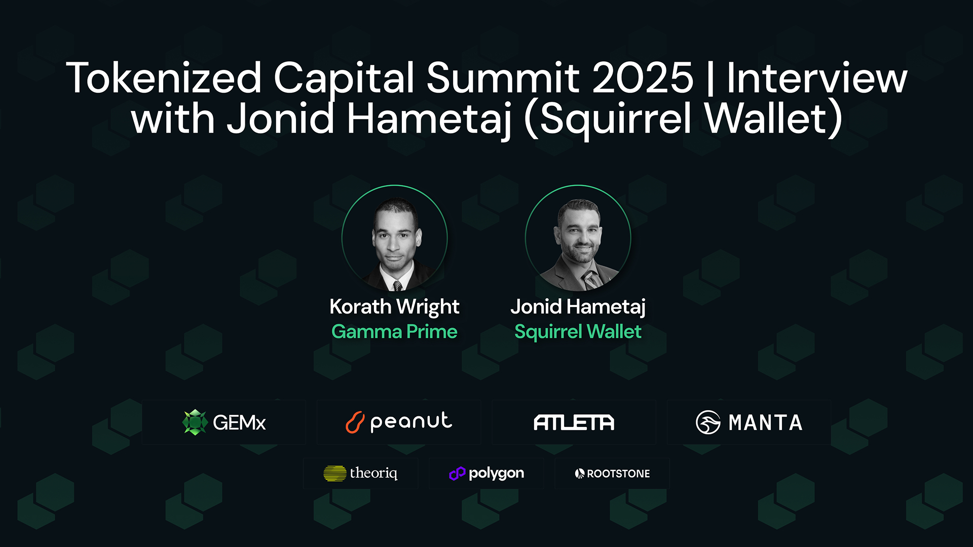 Tokenized Capital Summit 2025 | Interview with Jonid Hametaj (Squirrel Wallet)